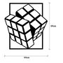 Wallity Rubik's Cube Escultura de pared negra